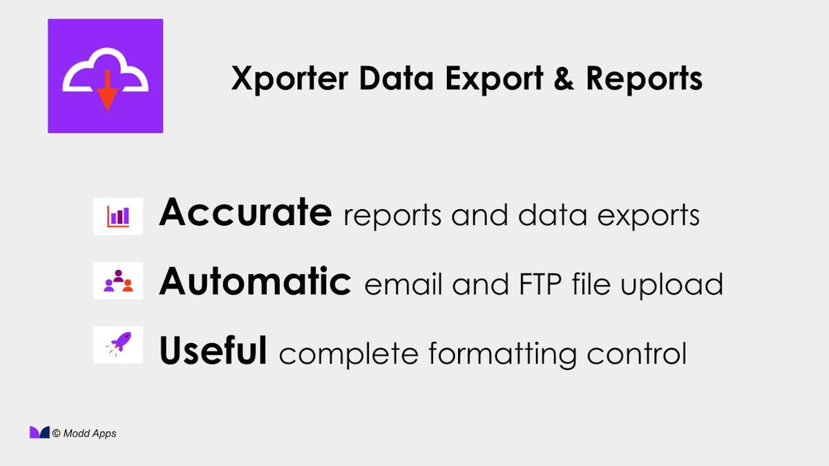 Xporter Data Export & Reports