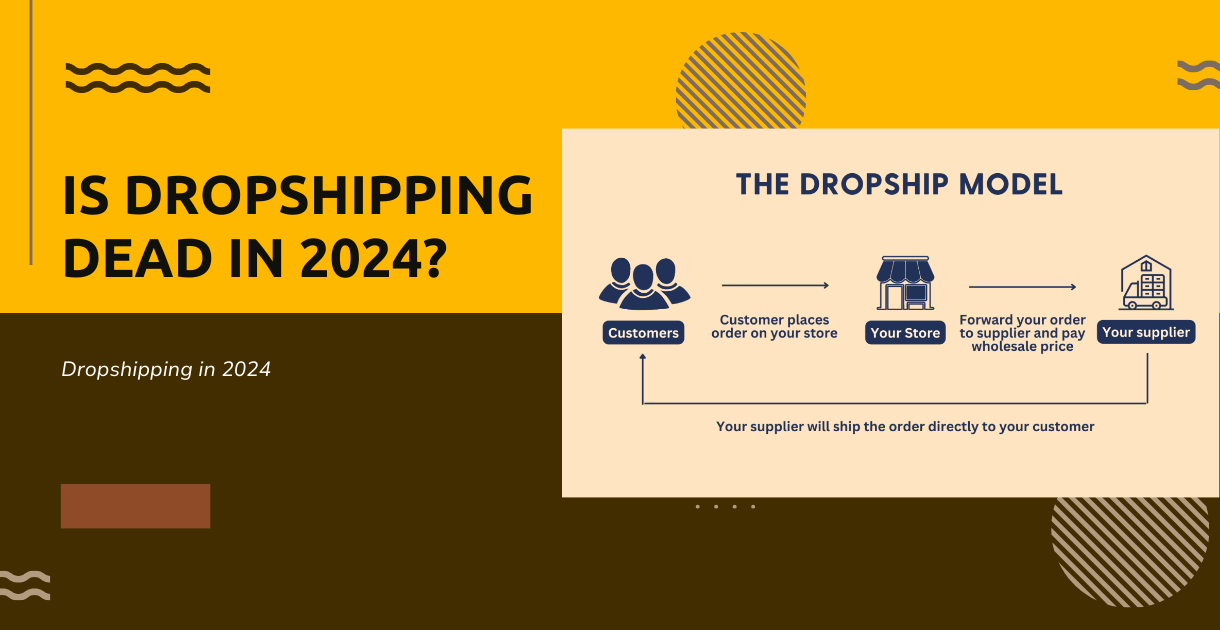 Dropshipping dead in 2024 banner